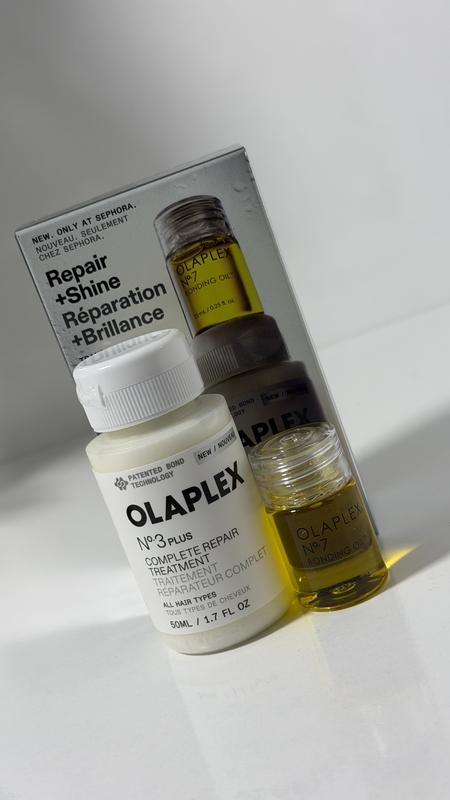 Mini No.3PLUS Bond Repair Treatment and No.7 Hair Oil Set