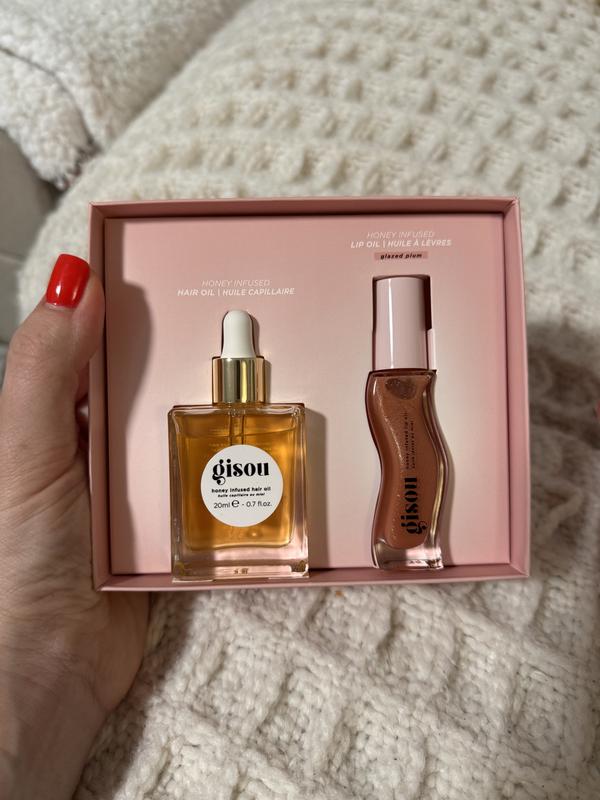 Glossy & Glazed Hair & Lip Oil Gift Set - Gisou | Sephora