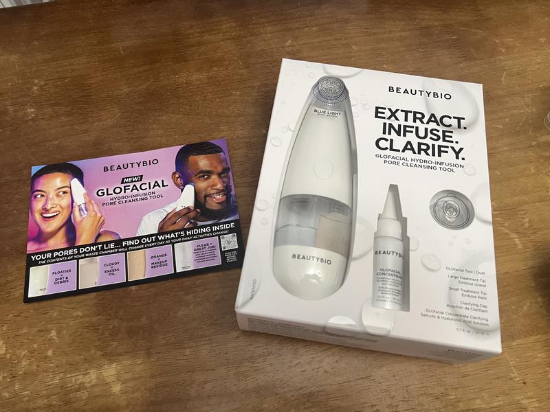 GLOfacial Hydro-Infusion Pore Cleansing + Blue LED Clarifying Tool