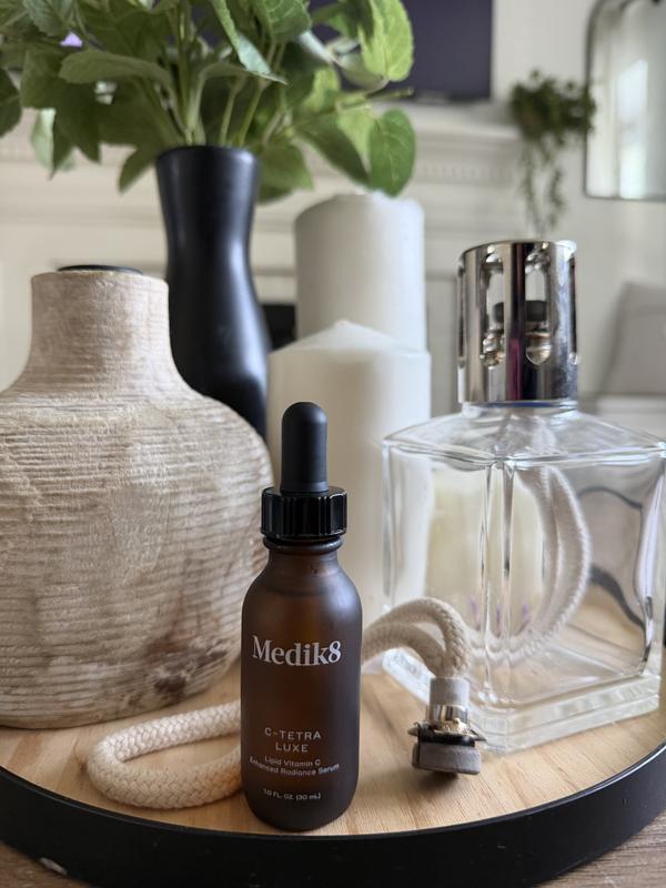 medik8 c tetra lipid vitamin c antioxidant serum C-Tetra Luxe 14% Stabilized for Brightening & Fine Lines - Corebolics L-Carnitine Liquid 3000mg Supercharge your skins radiance BRAND:ZEELAB كريم لتحفيز الدورة الدموية حول العين