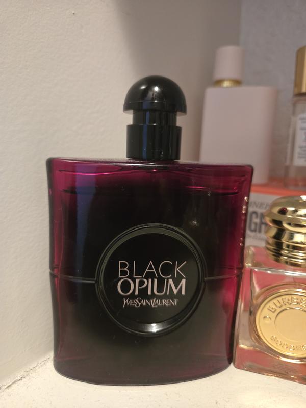 Black Opium Eau de Parfum Over Red with Cherry & Coffee - Yves