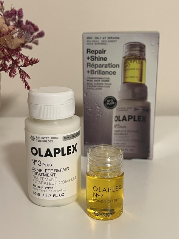 Mini No.3PLUS Bond Repair Treatment and No.7 Hair Oil Set