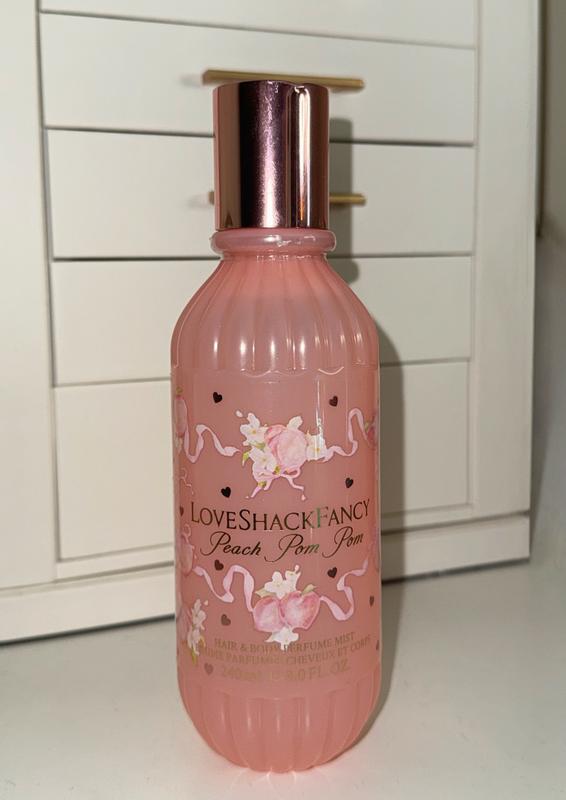 Mini Peach Pom Pom Hair & Body Mist - LoveShackFancy | Sephora