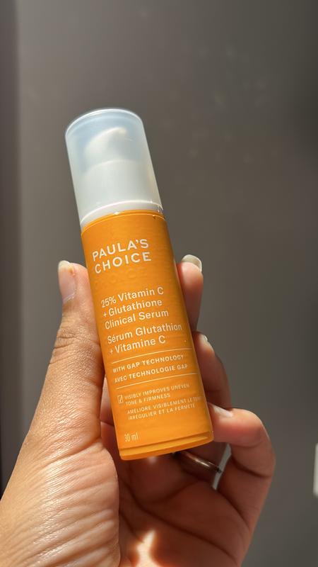25% Vitamin C + Glutathione Clinical Serum for Brightening and Discoloration - Paula's Choice