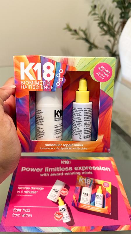Mini Molecular Repair Hair Mask & Oil Value Set - K18 Biomimetic