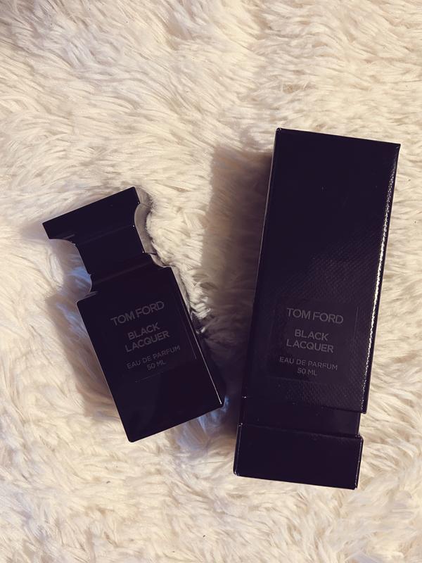 Black Lacquer Eau de Parfum Fragrance with Leather & Peony - TOM