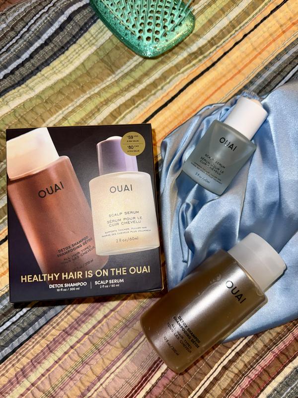 OUAI Detox Shampoo & Scalp Serum Hair Gift Set