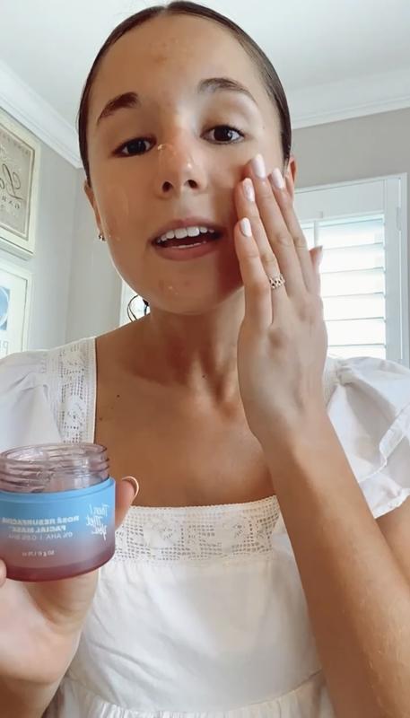 Rosé Resurfacing & Brightening BHA + AHA Facial Mask for Minimized