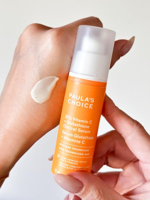 25% Vitamin C + Glutathione Clinical Serum for Brightening and  Discoloration - Paula's Choice | Seph