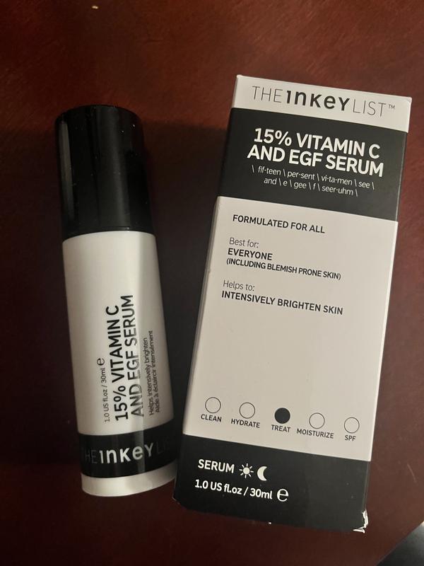 15% Vitamin C and EGF Brightening Serum - The INKEY List | Sephora