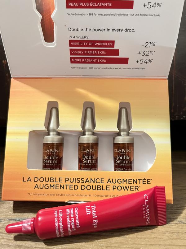DOUBLE SERUM® To Firm, Boost Radiance & Refine Pores - Clarins