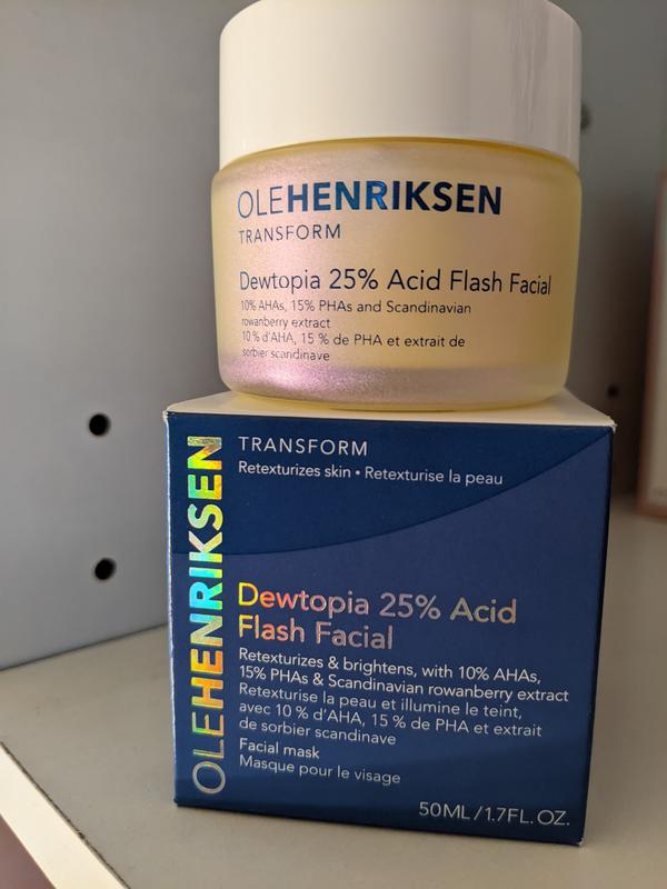 Dewtopia 25% AHA + PHA Flash Facial Exfoliating Face Mask