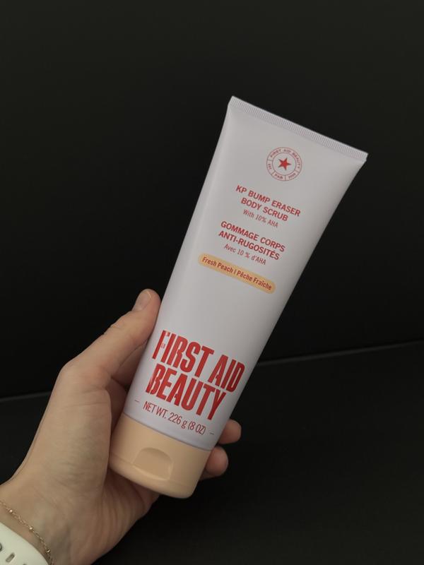 KP Bump Eraser Body Scrub with 10% AHA – Peach - First Aid Beauty