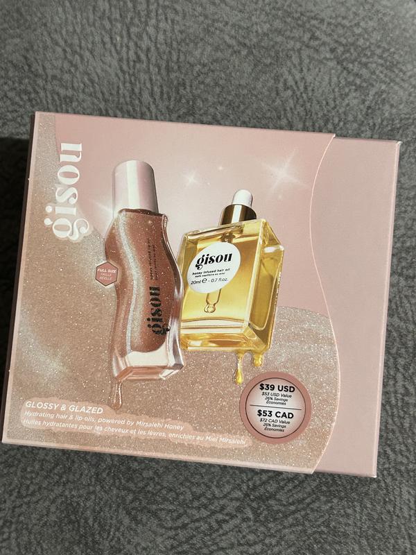 Glossy & Glazed Hair & Lip Oil Gift Set - Gisou | Sephora