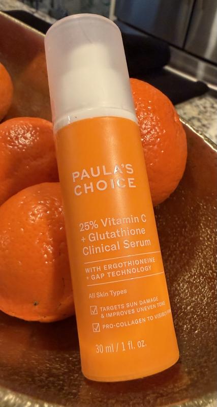 paula's choice 25 vitamin c glutathione clinical serum Paula's Choice 25% Vitamin C + Glutathione Clinical Serum main image 0