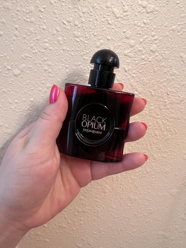 Black Opium Eau de Parfum Over Red with Cherry & Coffee - Yves