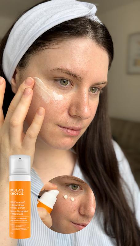 25% Vitamin C + Glutathione Clinical Serum for Brightening and  Discoloration - Paula's Choice | Seph