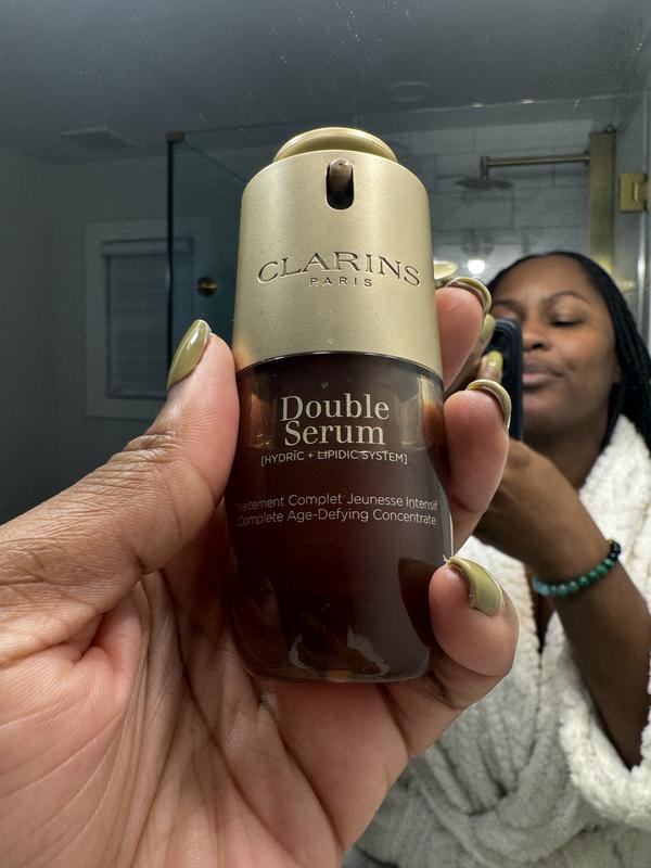 DOUBLE SERUM® To Firm, Boost Radiance & Refine Pores - Clarins