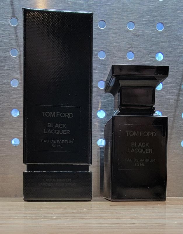 Black Lacquer Eau de Parfum Fragrance with Leather & Peony - TOM