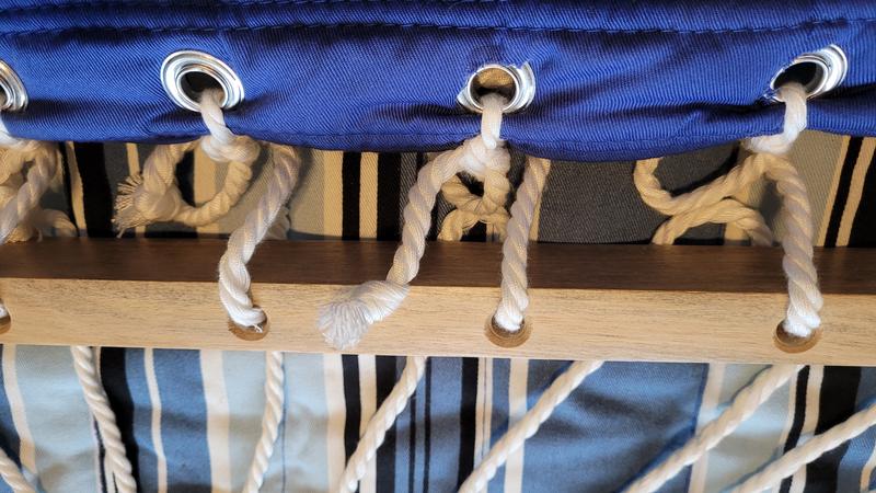 Attached by ties