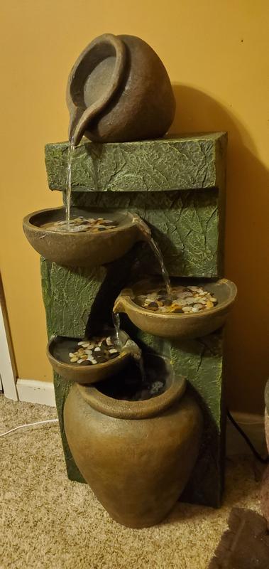 Sunnydaze Cascading Earthenware Pottery Stream Fountain