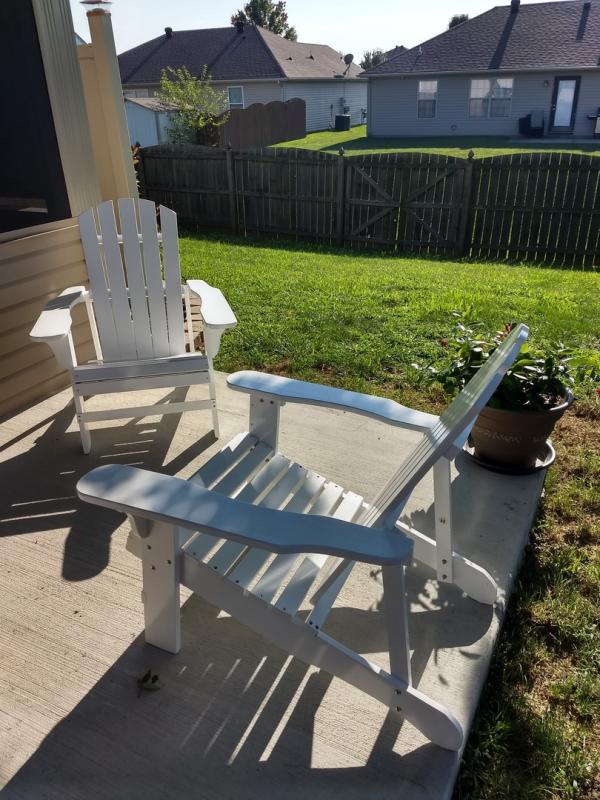 Sunnydaze Coastal Wooden Adirondack Chair in Red | Bed Bath & Beyond