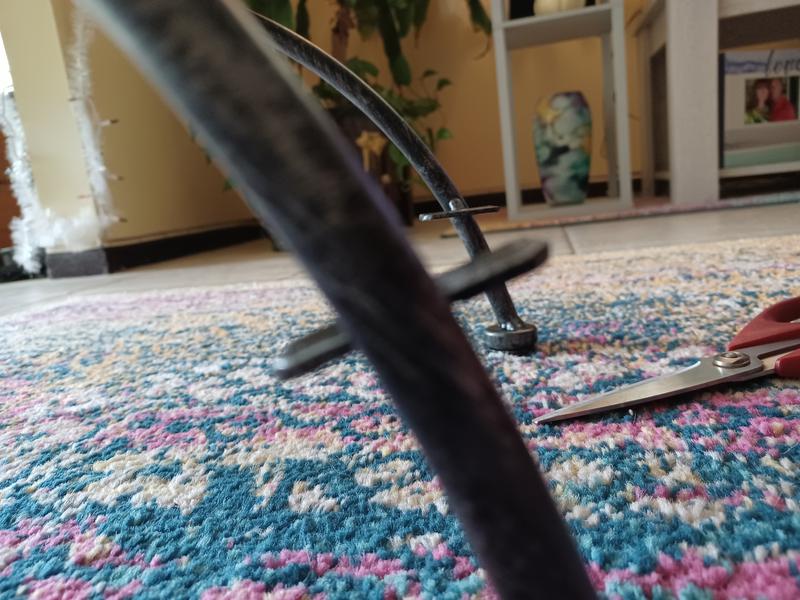 Welded on wrong, one in back is straight, not this one