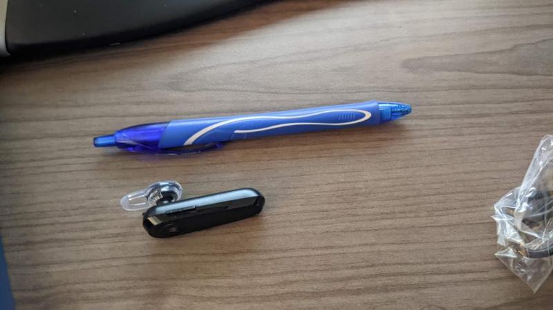 Size of the bluetooth compared to a pen