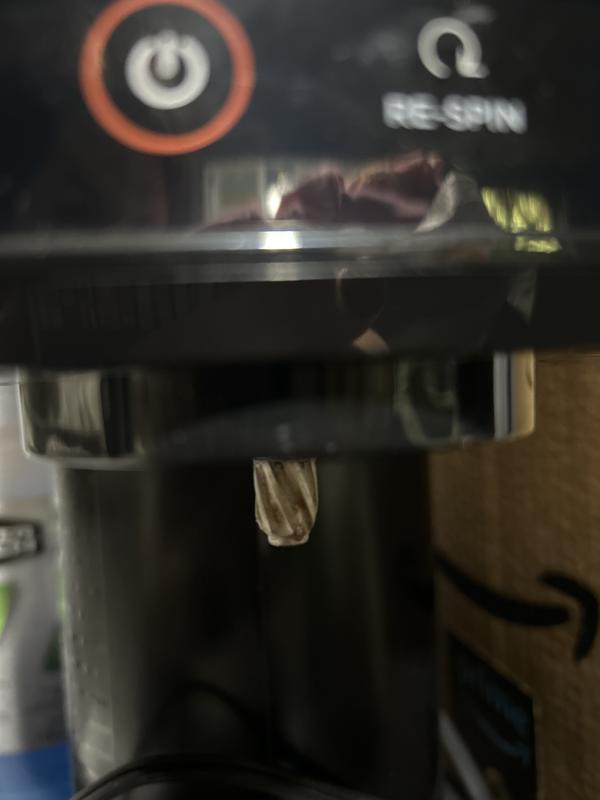 That piece is actually longer and retracts into the machine