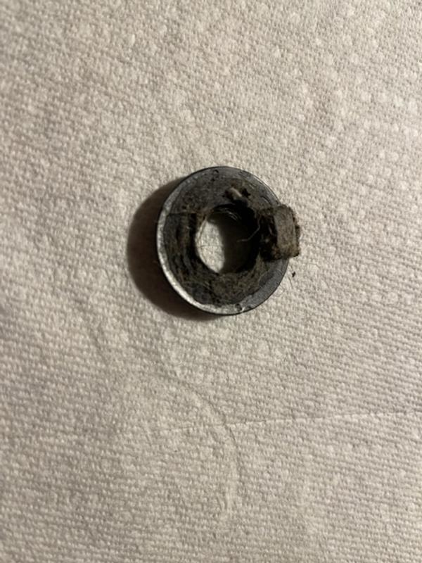 End Cap Damage - Note the Bump - this was the lug on the roller that melted onto the end cap.