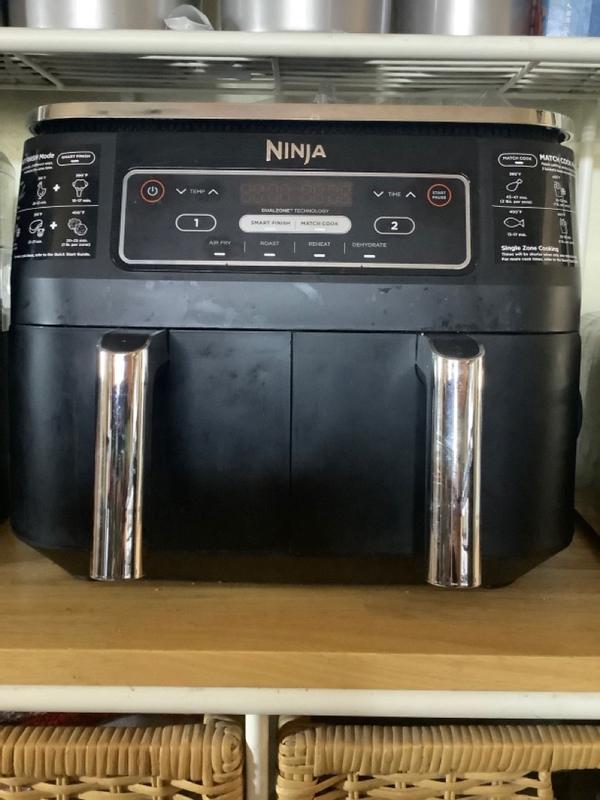 Ninja Foodi 6 in 1 8 qt. 2 Basket Air Fryer with DualZone Technology 2 gal  Oil 4 lb Food Black Gray - Office Depot