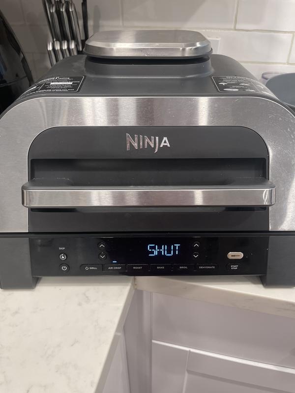 Error message when the lid is shut