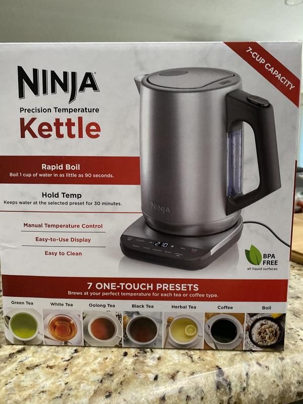 Ninja® KT200C Precision Temperature Electric Kettle in Silver Bed