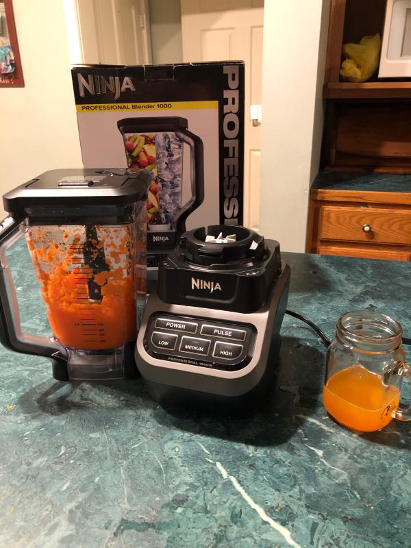 Blended some frozen carrots!