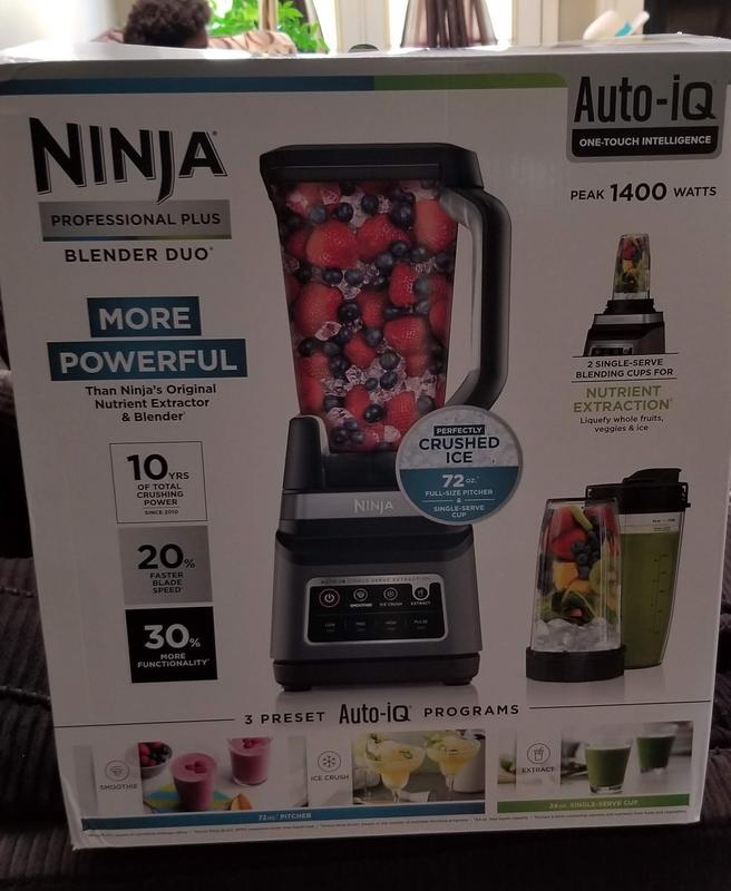 Ninja® Pro Plus Blender DUO® with AutoiQ® in Silver/Black Bed Bath