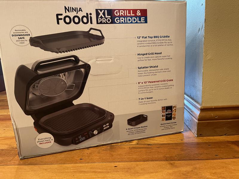 Euro Pro Ninja Foodi XL Pro Grill, Griddle and Air Fryer in Black