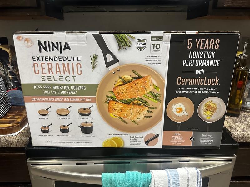 Ninja Extended Life™ Ceramic Select 10-Piece Cookware Set | SharkNinja