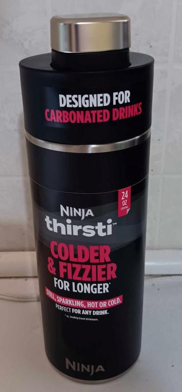 Ninja Thirsti 24oz. Travel Bottle, Black