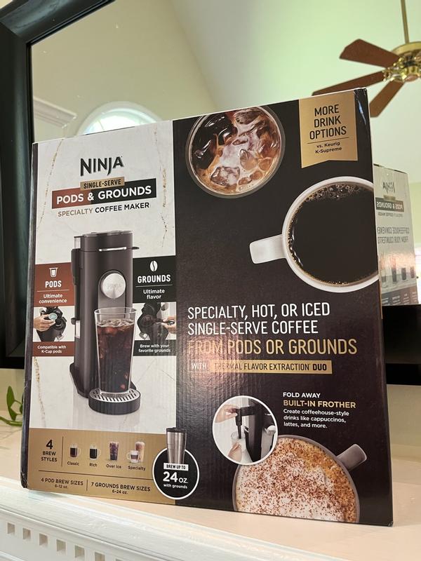 Ninja® Single-Serve Pods & Grounds Specialty Coffee Maker Black