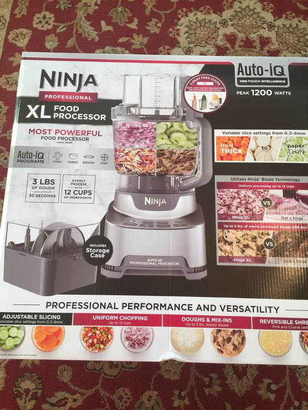 Ninja Professional XL 12 Cup 5 Speed Food Processor Platinum Silver -  Office Depot
