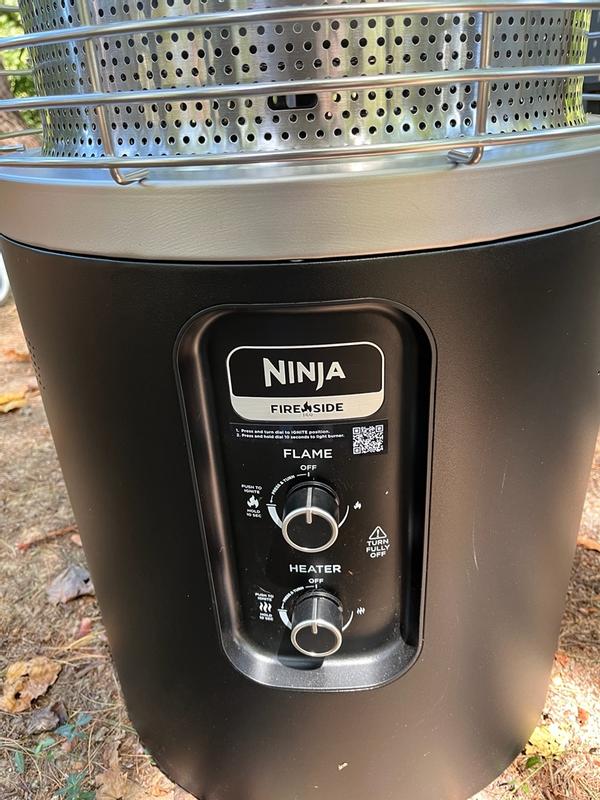 Ninja Fireside360 Outdoor Heater & Fire Pit with Cover Bundle in