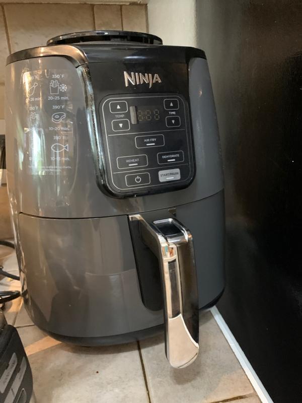 NINJA AF101 4 Qt. Electric Black Air Fryer with Recipe Book