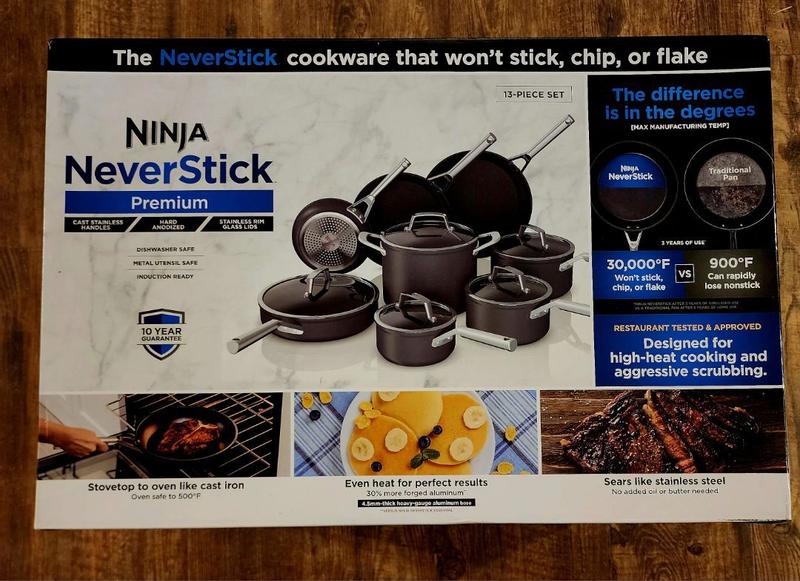Ninja Foodi NeverStick Premium Hard-Anodized 13-Piece Cookware Set