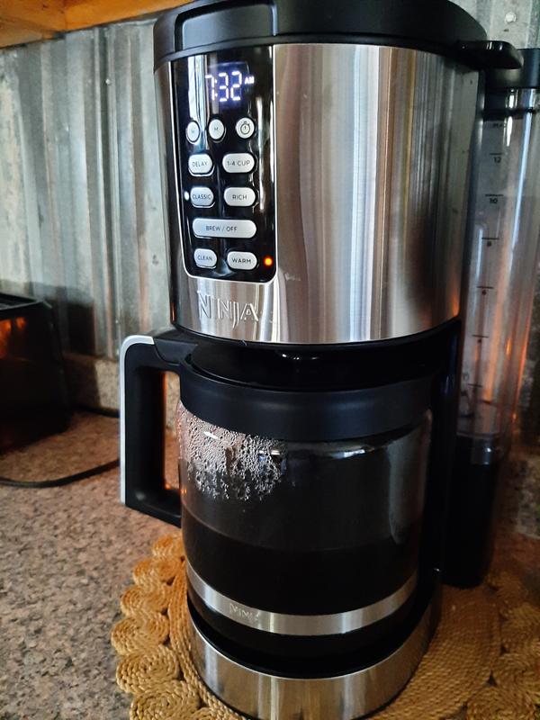 How To Set / Program Delay Brew Ninja 14 Cup XL Coffee Maker DCM201 Set  Time 