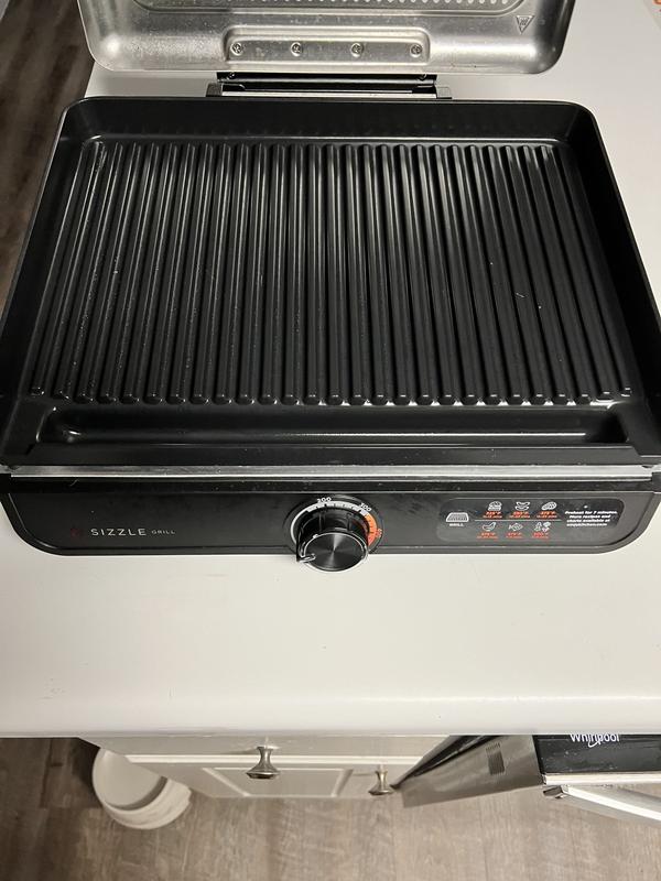 Grill with top open..