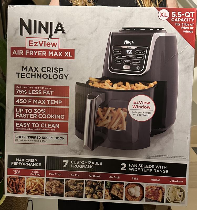 Ninja Air Fryer Max XL 5.5-Quart Black Air Fryer in the Air Fryers  department at