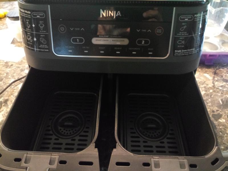 Ninja DZ201 Foodi 6-in-1 2-Basket Air Fryer DualZone Technology 8 qt