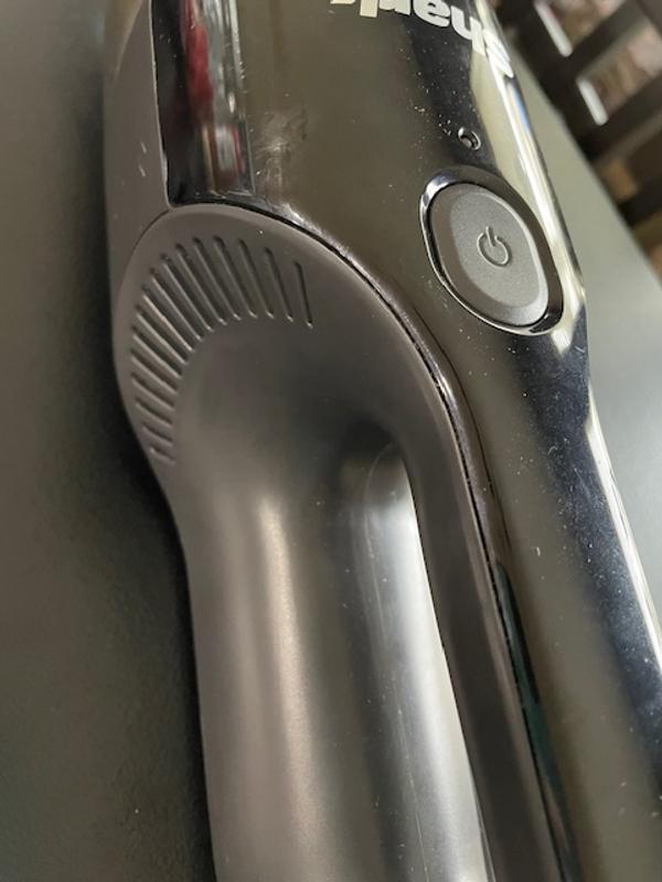 Fan that points directly at your face, so you inhale dust