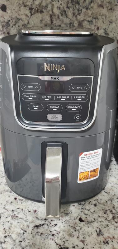 NINJA XL 5.5 qt. Black Air Fryer Ceramic Coated Nonstick Family Sized  Crisper Plate AF140 - The Home Depot