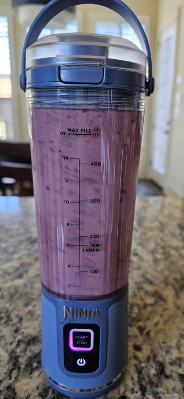 NINJA Blast 18 Oz. Single Speed Denim Blue Portable Blender